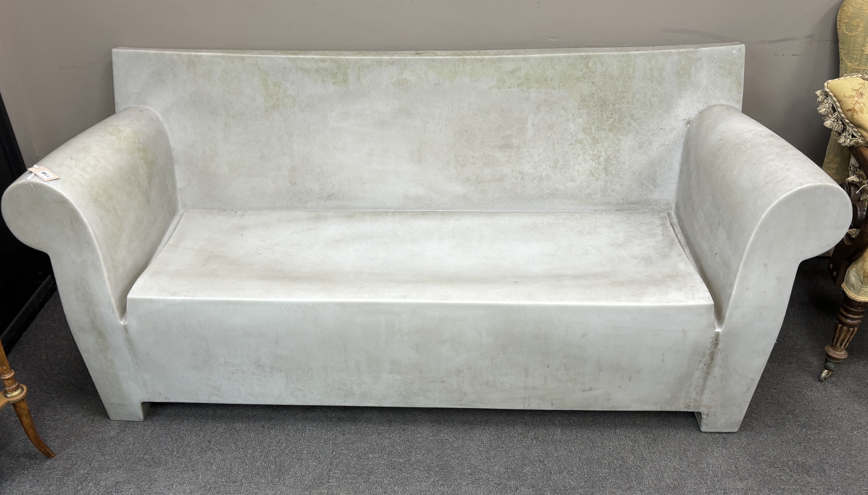 Philippe Starck for Kartell Furniture, a Bubble Club outdoor sofa, width 190cm, depth 68cm, height 78cm